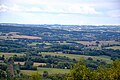 Le plateau de la Souterraine depuis Bersac (5 septembre 2015)