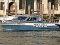 Un bateau de la police de Venise