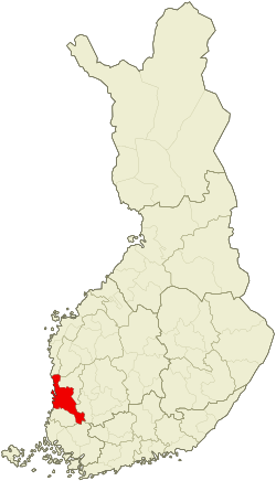 Location of Pori sub-region