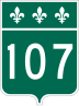 Route 107 marker