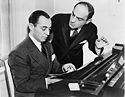 Richard Rodgers (left) and Lorenz Hart were responsible for a large number of 1930s jazz standards.