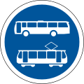 Buses and trams only