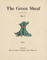 Cover of The Green Sheaf, issue 1, a literary magazine edited and published by Smith