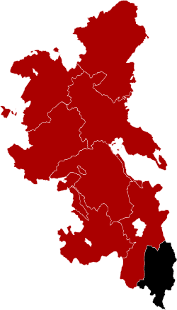 Stoke Hundred (black) shown in Buckinghamshire