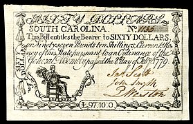 US-Colonial (SC-155)-South Carolina-8 Feb 1779 OBV