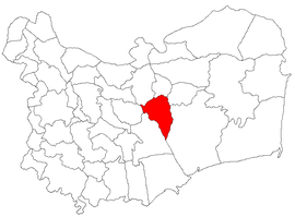 Location in Tulcea County