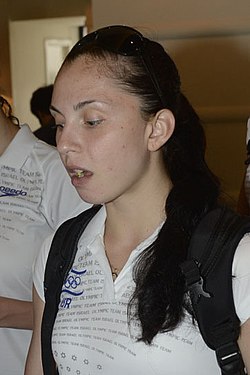 ויקטוריה קושל באירוע גיבוש של הוועד האולימפי באילת, לקראת אולימפיאדת לונדון (2012)