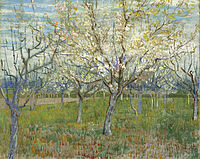 The Pink Orchard also Orchard with Blossoming Apricot Trees, March 1888 Van Gogh Museum, (F555)