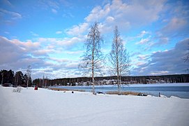 Äänekoski et le lac Äänejärvi.