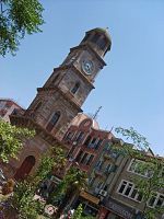 Historical clock tower in Çanakkale town center