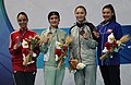 Women Kumite 61 kg Medal Ceremony