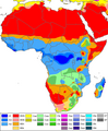 Sub-Saharan Africa climate map