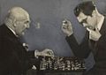 Van Deyssel & Bomans playing chess