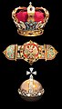 Serbian Crown Jewels, Karađorđević Crown, Royal orb, and Royal Mantle buckle