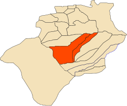 Location of Béni Abbès within Béchar Province