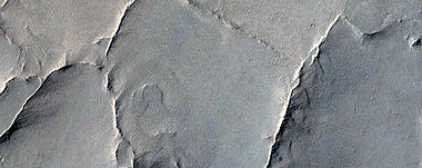 Close up of ridges, as seen by HiRISE under HiWish program. Note: this is an enlargement of the previous image.
