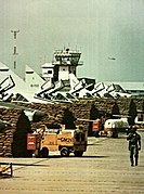 The former air traffic control tower at Tan Son Nhut Air Base in 1964