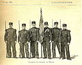 La garde au drapeau de l'École d'Officiers de Saint-Maixent en 1898, devenue École nationale des sous-officiers d'active.