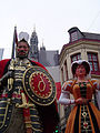 Giants couple; Gayant and Marie Cagenon, Douai, France