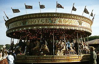 James Noyce & Sons' traditional "gallopers" at Nottingham Goose Fair in 1983.