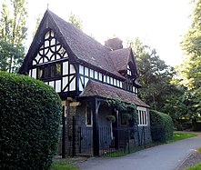 The Grade II listed Park Lodge close to the northern entrance