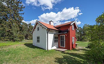 Kvarnkojan var bostad åt kvarnvaktaren och hans familj.