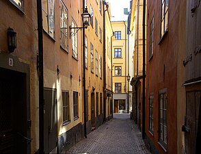 Helga Lekamens, vy mot Stora Nygatan