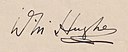 Billy Hughes signature