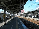 地上駅時代の2・3番線ホーム（2008年3月）