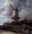 El molino holandés de Wijk bij Duurstede, pintado por Ruisdael.