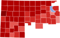 2020 House Election in Kansas' 1st District by County