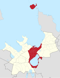 Location of Kesklinn in Tallinn.