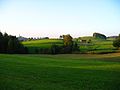 Drumlins bei Andechs (links das Kloster Andechs)