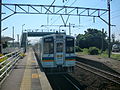 100 series train waiting at platform