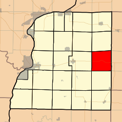 Location in Hancock County