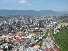 Mount Igman view of Sarajevo city
