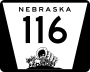 State Highway 116 marker