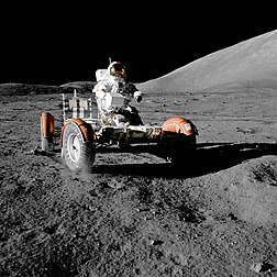 Véhicule d’exploration lunaire de la mission Apollo 17 de la NASA. (définition réelle 3 000 × 3 000*)