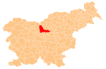 The location of the Municipality of Kamnik