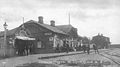 Original station in the 1900s decade, as part of the Primorskaya Railway