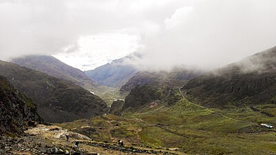 Vista panorámica al inicio de la ruta Takesi