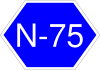 National Highway 75 shield}}