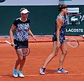 Arina Sabaljenka i Elise Mertens u igri parova.