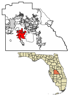 Location of Bartow in Polk County, Florida.