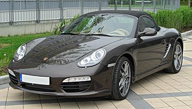 Photo de la Boxster S (Type 987, phase 2) de face.