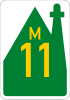 Metropolitan route M11 shield