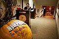 Entrance to the White House Mess, decorated for Halloween