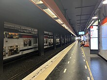 RER A platforms in July 2022