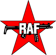 The West German communist militant group Red Army Faction (RAF) depicted the MP5 in their insignia, shown here.[191]