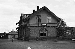 View of the village railway station